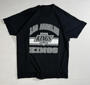 VTG Los Angeles Kings T Shirt Mens LARGE NHL 1988 Single Stitch USA Made Trench